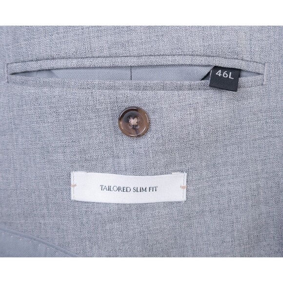 Banana Republic Vitale Barberis 21 Micron Wool 46L Sport Coat Tailored Slim EUC - Picture 12 of 15